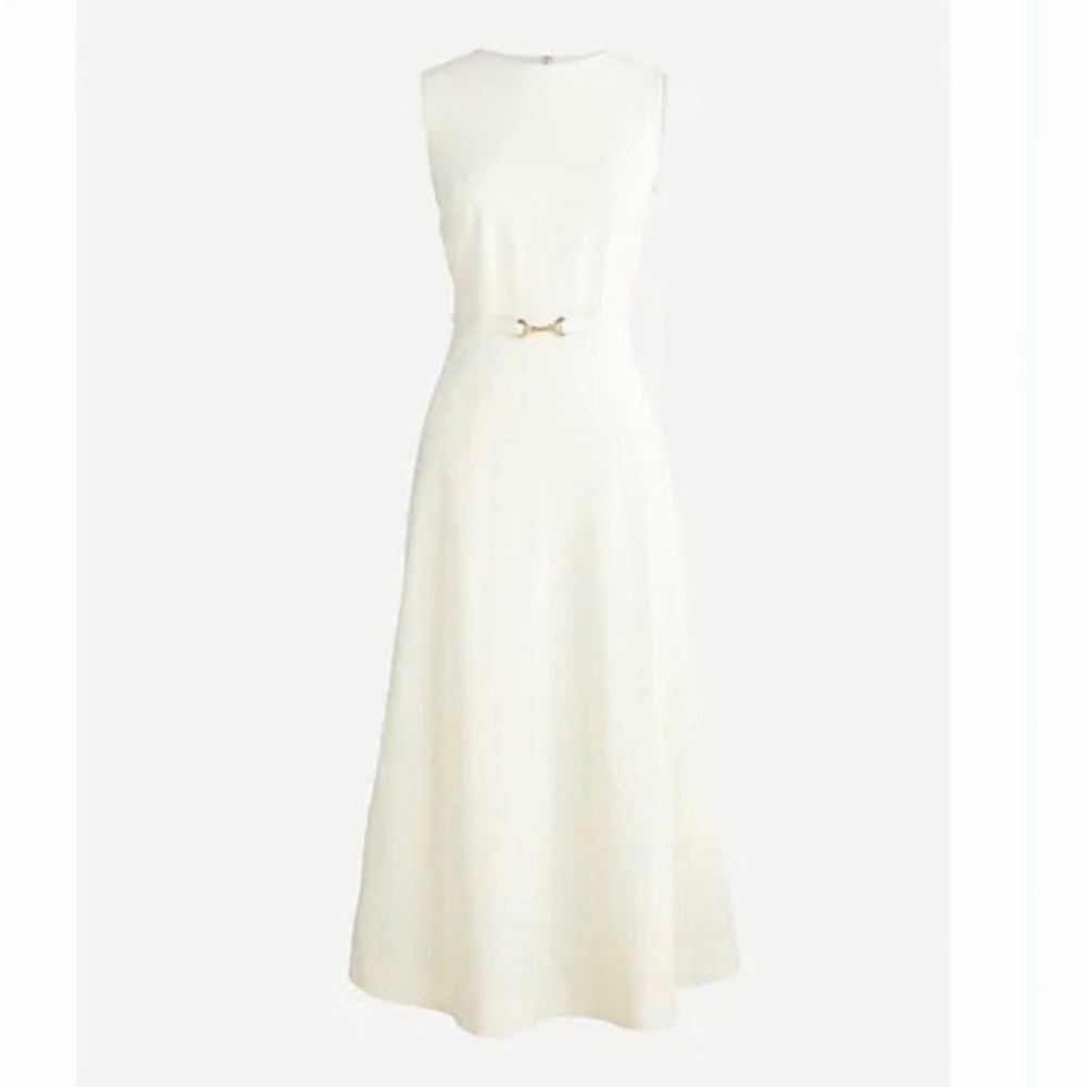 NEW J. Crew A-line Midi Dress Italian Wool Size 6